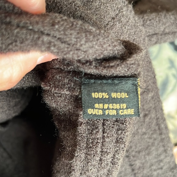 Wool coat jacket lightweight dark brown womens M Blazer Essentials by ABS - Picture 12 of 14